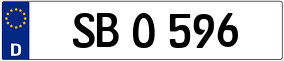 Trailer License Plate